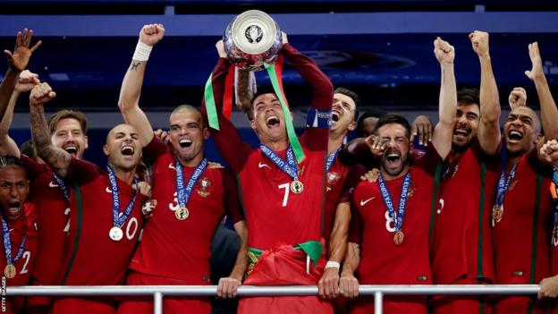 Portugal beat host nation France in Paris to lift the European Championships trophy in 2016