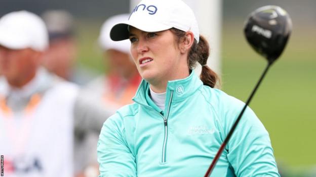 Aine Donegan playing at the US Women's Open