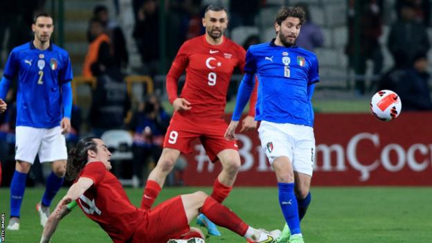 Turkey and Italy play an international match in March 2022